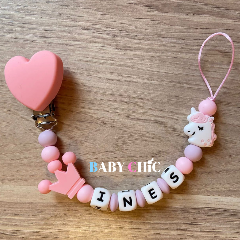 Personalized pacifier clip